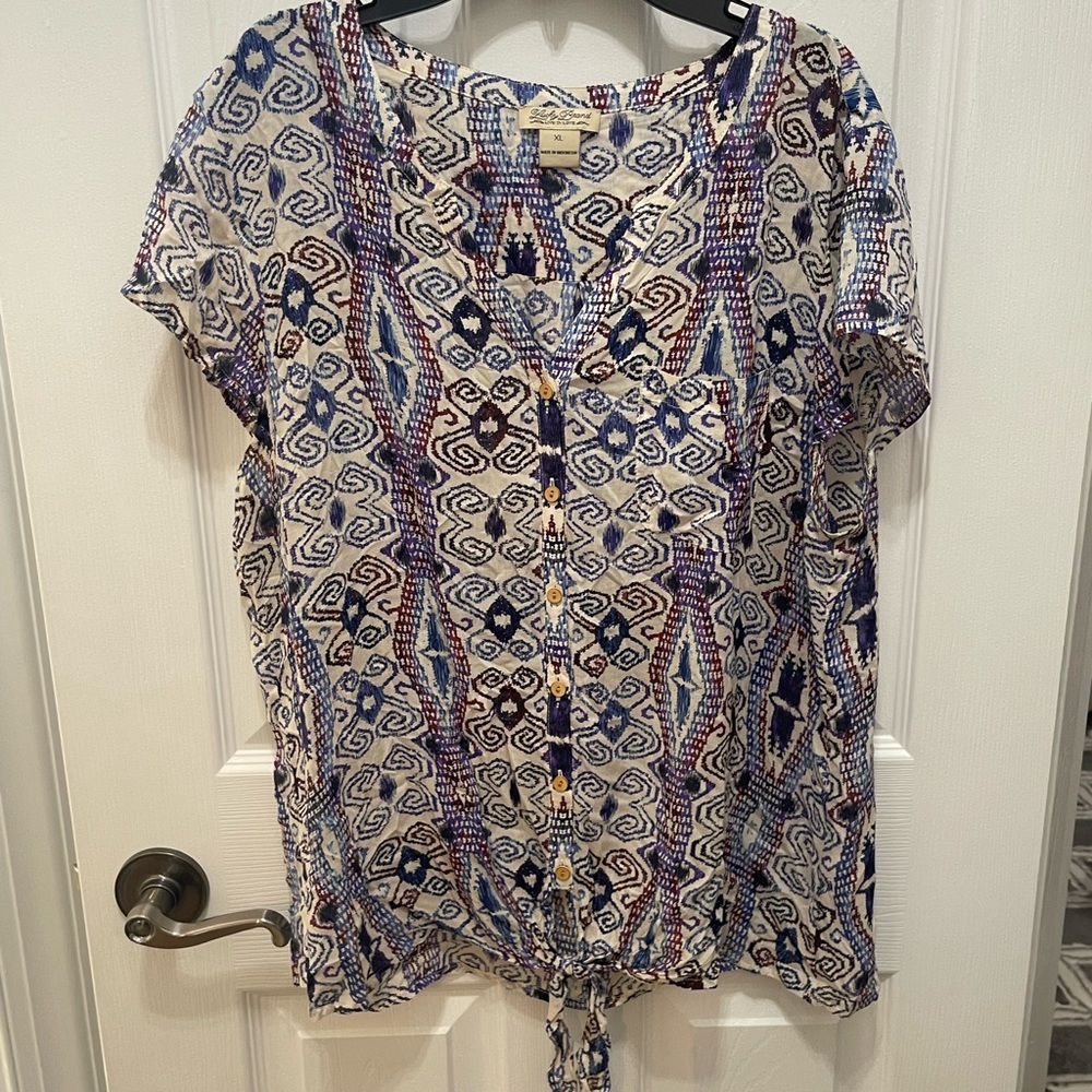 Lucky brand top shortsleeve xlarge